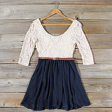 Timber Lace Dress in Navy: Alternate View #1