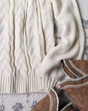 Timberline Cozy Sweater in Cream: Alternate View #4