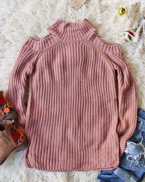 Toasty Knit Sweater in Mauve: Featured Product Image