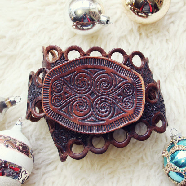 Tooled Lace Vintage Belt: Featured Product Image
