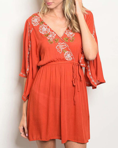 Toujours Dress in Rust: Featured Product Image