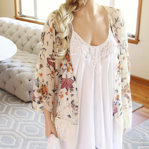 Trellis Fringe Duster