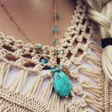 Turquoise Hunter Necklace: Alternate View #1