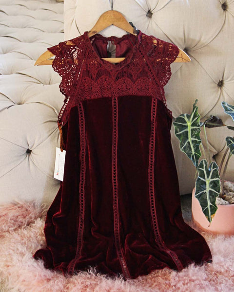 Velvet & Lace Tunic Dress: Featured Product Image