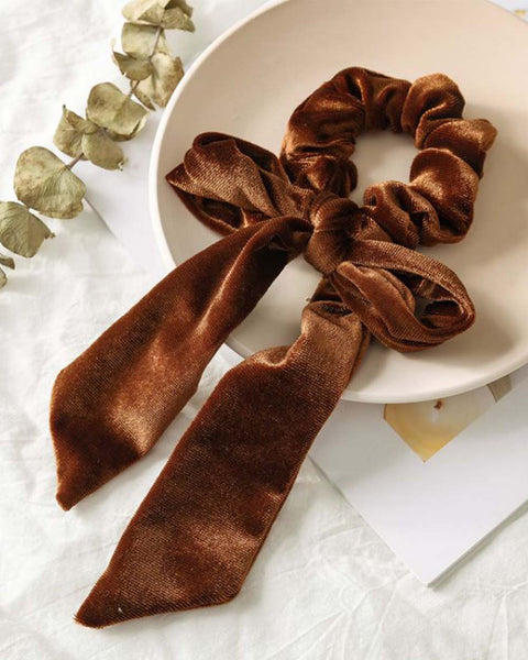 Velvet Scrunchie in Cedar: Featured Product Image
