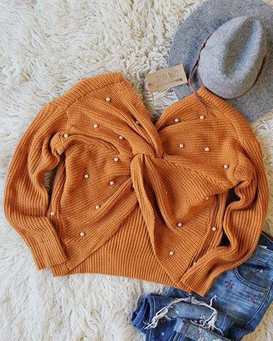 Venice Pearl Sweater in Pumpkin Spice