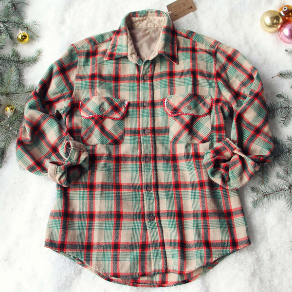 Vintage Lace & Patch Plaid Flannel #2: Featured Product Image
