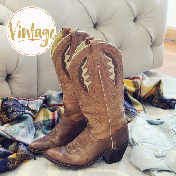 Vintage Autumn Stitch Boots: Featured Product Image