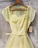 Vintage 50's Lemon Dress: Alternate View #1