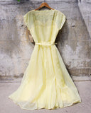 Vintage 50's Lemon Dress: Alternate View #4