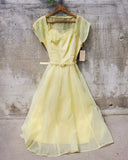 Vintage 50's Lemon Dress: Alternate View #2