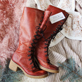 Vintage 60's Lace Front Boots: Alternate View #1