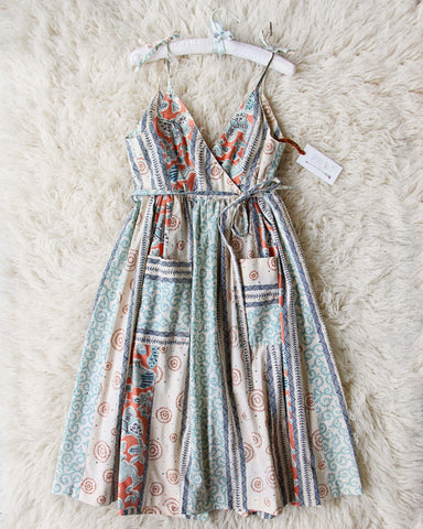 Vintage 70's Batik Pocket Dress