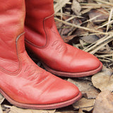 Vintage 70's Sweet Stitch Boots: Alternate View #2