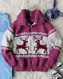 Vintage 70's Cozy Knit Cowichan Sweater: Alternate View #1