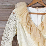 Vintage 70's Lace & Chiffon Dress: Alternate View #2