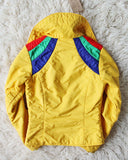 Vintage 70's Rainbow Ski Coat: Alternate View #4