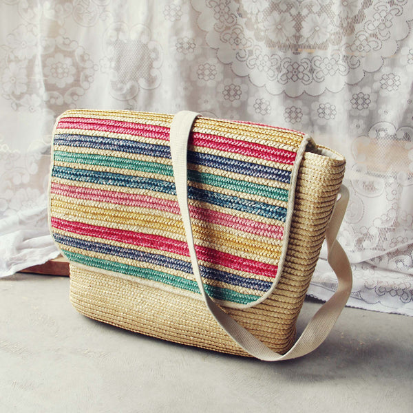 Vintage 70's Stripe Tote: Featured Product Image