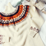 Vintage Fair Isle Knit Sweater Dress: Alternate View #2