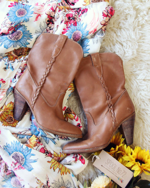 Vintage Braided Booties: Featured Product Image