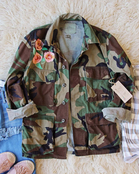 Vintage Camo & Floral Jacket: Featured Product Image