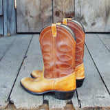 Vintage Caramel Stitch Boots: Alternate View #3