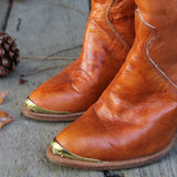 Vintage Caramel Dingo Boots: Alternate View #2