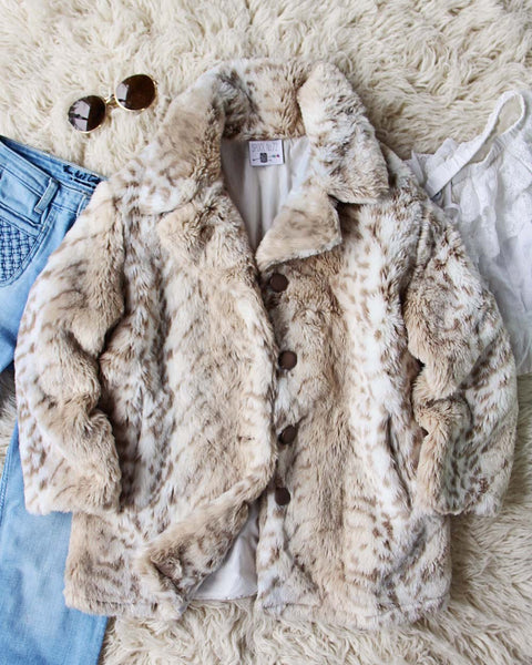 Vintage Cozy Faux Fur Coat: Featured Product Image