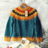Vintage Cozy Ski Sweater: Alternate View #1