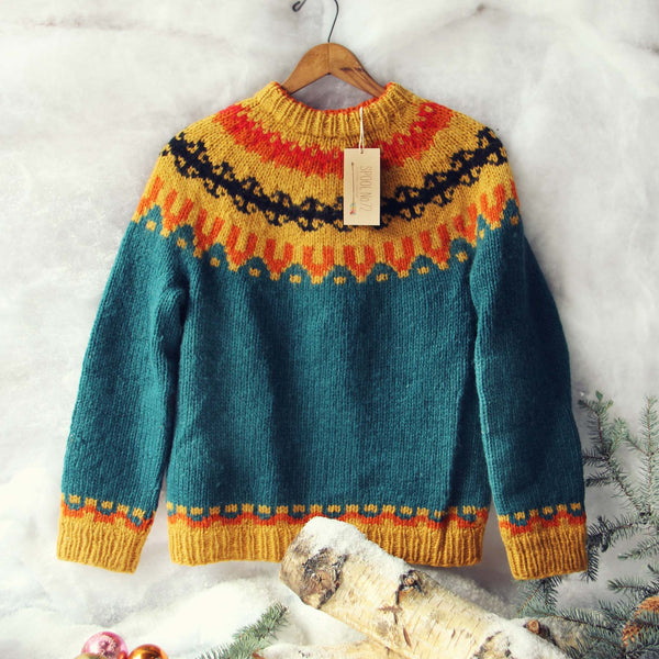 Vintage Cozy Ski Sweater: Featured Product Image