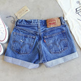 Vintage Cuffed Jean Shorts: Alternate View #3