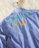 Vintage Embroidered Chambray Shirt: Alternate View #4