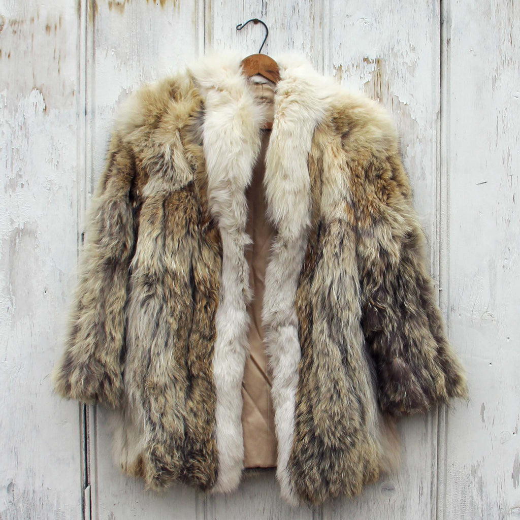 Vintage Nordic Fur Coat, Rugged Vintage Fur & Faux Fur Coats from