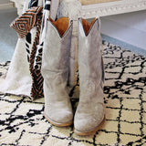 Vintage Gray Suede Boots: Alternate View #2