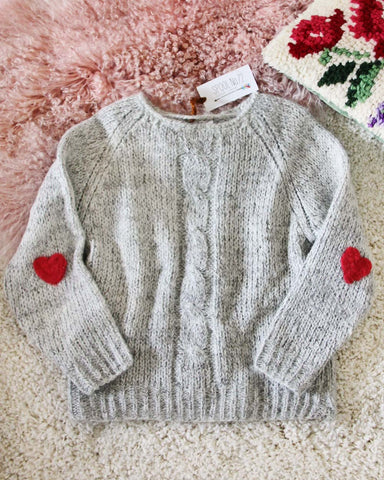Vintage Heathered Heart Sweater