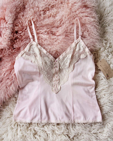 Vintage Pink Lace Cami: Featured Product Image