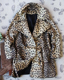 Vintage 60's Leopard Coat: Alternate View #1