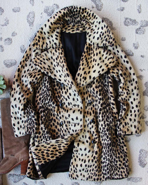 Vintage 60's Leopard Coat: Featured Product Image