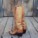 Vintage Taupe Stitch Boots: Alternate View #5