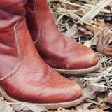 Vintage Dex Marbled Boots: Alternate View #2
