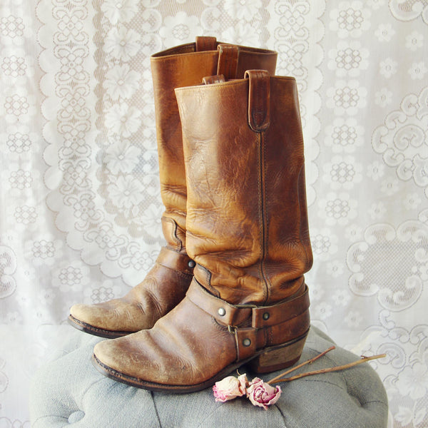 Vintage Moto Boots: Featured Product Image