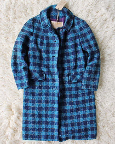 Vintage 60's Pendleton Plaid Coat: Featured Product Image