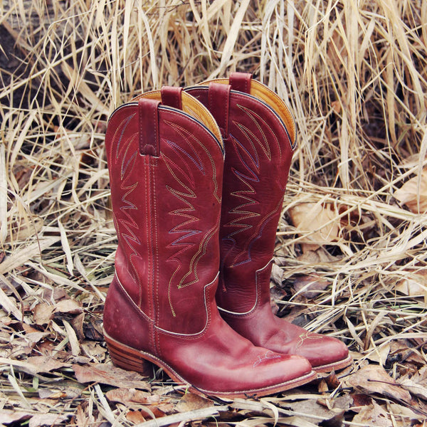 Vintage Feather Stitch Boots: Featured Product Image