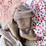 Vintage Shearling & Suede Boots: Alternate View #4