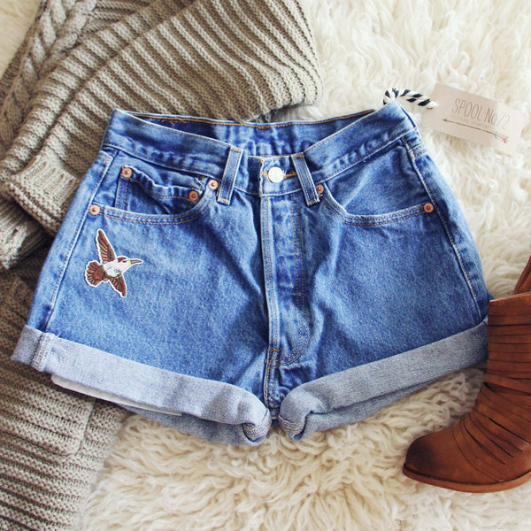 Vintage Cuffed Sparrow Shorts: Featured Product Image