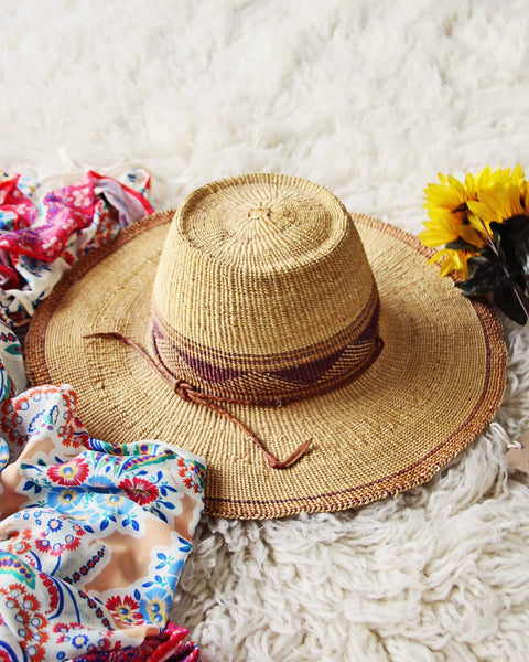 Sweet Vintage 70's Sun Hat: Featured Product Image