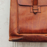 Vintage 70's Leather Tote: Alternate View #2