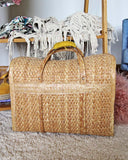 Vintage 70's Woven Tote: Alternate View #3