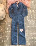 Vintage Quilted Heart Coveralls: Alternate View #1