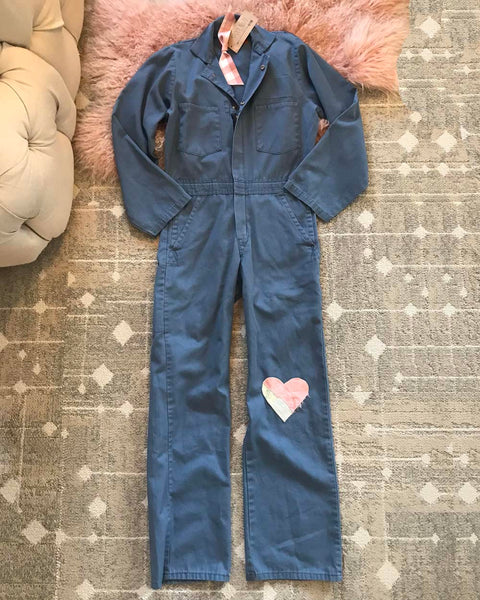 Vintage Quilted Heart Coveralls: Featured Product Image